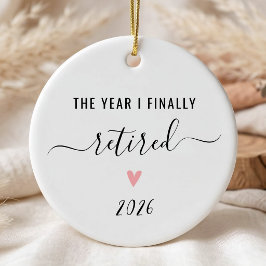 Gepersonaliseerd Het Jaar Dat Ik Eindelijk Met Pen Keramisch Ornament