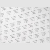 Gepersonaliseerd het Jubileum van de heer en mevro Tissuepapier (Voorkant)