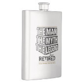 Gepersonaliseerd het Man de mythe die de leggende  Flacon (Rechts)