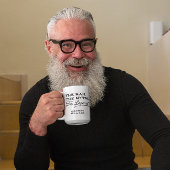 Gepersonaliseerd het Man Myth Legend Gift voor Hem Tweekleurige Koffiemok