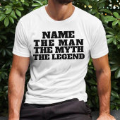 Gepersonaliseerd het Man The Myth The Legend Fun T-shirt