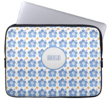 Gepersonaliseerd Hibiscus Blue laptophoes