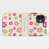 Gepersonaliseerd Hibiscus Flower Pattern Hoesje (Achterkant (horizontaal))