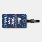 Gepersonaliseerd hier babe | Funny Bagagelabel (Achterkant horizontaal)