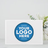 Gepersonaliseerd hier Jouw tekst of Logo Briefpapier (Staand voorkant)