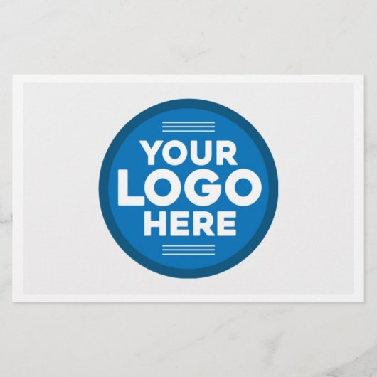 Gepersonaliseerd hier Jouw tekst of Logo Briefpapier (Voorkant)