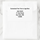 Gepersonaliseerd hier Jouw tekst of Logo Rechthoekige Sticker (Tas)