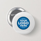 Gepersonaliseerd hier Jouw tekst of Logo Ronde Button 5,7 Cm (Voorkant /achterkant)