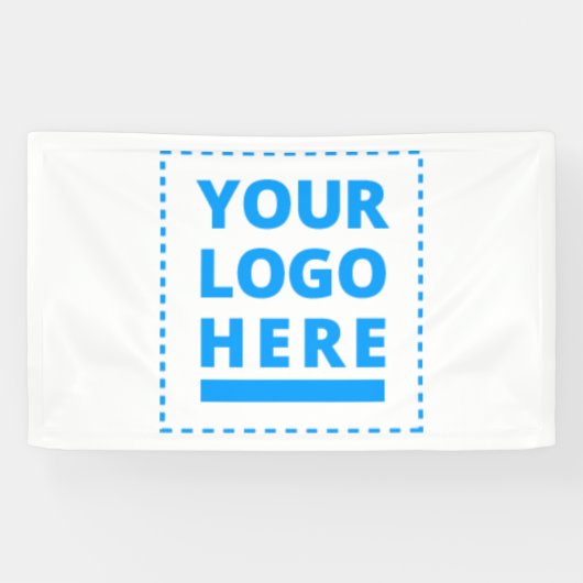 Gepersonaliseerd hier Jouw tekst of Logo Spandoek (Horizontaal)