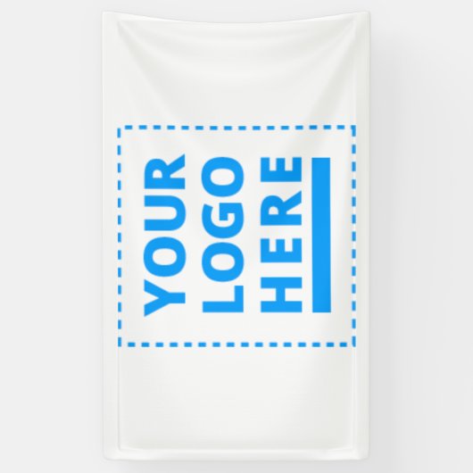 Gepersonaliseerd hier Jouw tekst of Logo Spandoek (Verticaal)