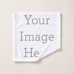 Gepersonaliseerd hier Jouw tekst of Logo Washandje
