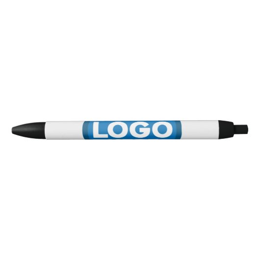 Gepersonaliseerd hier Jouw tekst of Logo Zwarte Inkt Pen (Voorkant)
