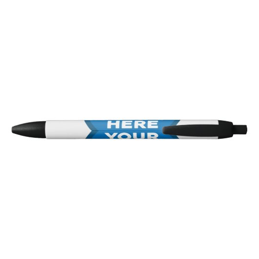 Gepersonaliseerd hier Jouw tekst of Logo Zwarte Inkt Pen (Achterkant)