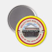 Gepersonaliseerd High School Class Reunion Ideeën Magneet (Voorkant / Achterkant)