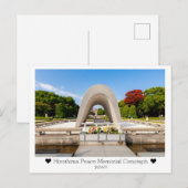 Gepersonaliseerd, Hiroshima Vredespark, Japan Briefkaart (Voorkant / Achterkant)