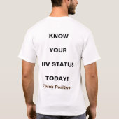 Gepersonaliseerd HIV Awareness T-Shirts voor ieder (Achterkant)