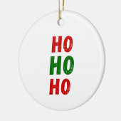 Gepersonaliseerd ho ho ho kerst ornament (Links)