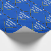 Gepersonaliseerd Hockey-cadeaupapier, Jouw tekst Cadeaupapier (Hoek)