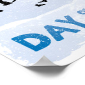 Gepersonaliseerd Hockey Day op het meer van Pond H Poster (Hoek)