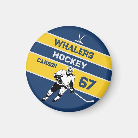 Gepersonaliseerd Hockey Magnet (Voorkant)