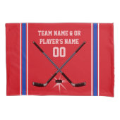 Gepersonaliseerd Hockey Pillow-Hoesje met naam, nu Kussensloop (Voorkant)