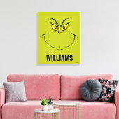 Gepersonaliseerd Hoe Grinch gestolen kerst gezicht Canvas Afdruk (Insitu (Woonkamer))