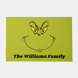 Gepersonaliseerd Hoe Grinch gestolen kerst gezicht Deurmat