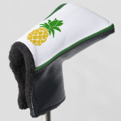 Gepersonaliseerd Hoesje van ananas Golf Putter Golfheadcover (3/4 voorkant)