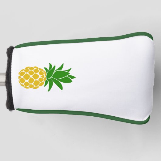 Gepersonaliseerd Hoesje van ananas Golf Putter Golfheadcover (Voorkant)