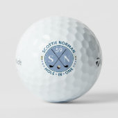 Gepersonaliseerd hole-in-one Classic Monogram Golfballen (Voorkant)