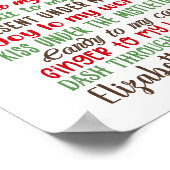 Gepersonaliseerd Holly naar mijn Jolly Kerstdecor Poster (Hoek)