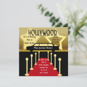Gepersonaliseerd Hollywood Glamour Verjaardagsuitn Kaart (Staand voorkant)