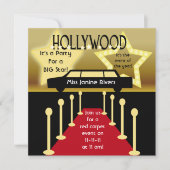 Gepersonaliseerd Hollywood Glamour Verjaardagsuitn Kaart (Voorkant)