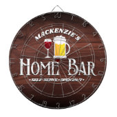 Gepersonaliseerd Home Bar Thema Dartbord (Voorkant)