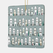 Gepersonaliseerd Home Kerstornament Keramisch Ornament (Links)