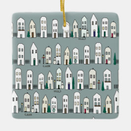 Gepersonaliseerd Home Kerstornament Keramisch Ornament