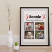 Gepersonaliseerd hond vier poster voor fotocollage
