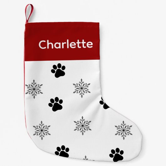 Gepersonaliseerd hondenhonden - Zet uw Schattigee  Kleine Kerstsok (Voorkant)