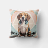 Gepersonaliseerd hondenkussen kussen (Achterkant)