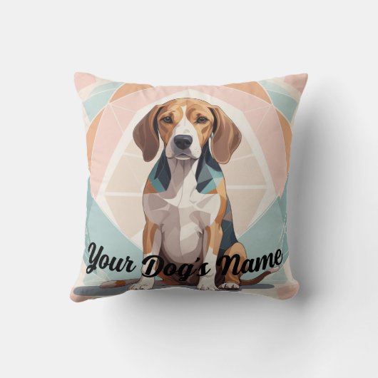 Gepersonaliseerd hondenkussen kussen (Achterkant)