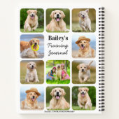 Gepersonaliseerd Hondenliefhebber 11 Foto collage Notitieboek (Achterkant)