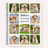 Gepersonaliseerd Hondenliefhebber 11 Foto collage Notitieboek (Voorkant)