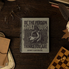 Gepersonaliseerd hondenliefhebber cadeau notitieboek