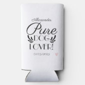 Gepersonaliseerd Hondenliefhebber Custom Design Seltzer Blikjeskoeler (Achterkant)