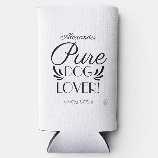 Gepersonaliseerd Hondenliefhebber Custom Design Seltzer Blikjeskoeler (Voorkant)
