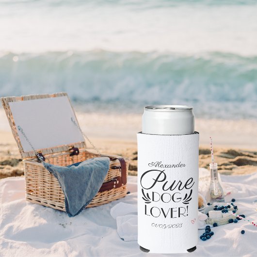 Gepersonaliseerd Hondenliefhebber Custom Design Seltzer Blikjeskoeler