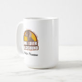 Gepersonaliseerd Hondenliefhebber Dachshund Honden Koffiemok (Voorkant links)