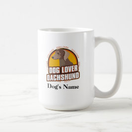Gepersonaliseerd Hondenliefhebber Dachshund Honden Koffiemok