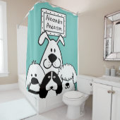 Gepersonaliseerd Hondenliefhebber Douchegordijn (In situ)