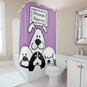 Gepersonaliseerd Hondenliefhebber Douchegordijn (In situ)